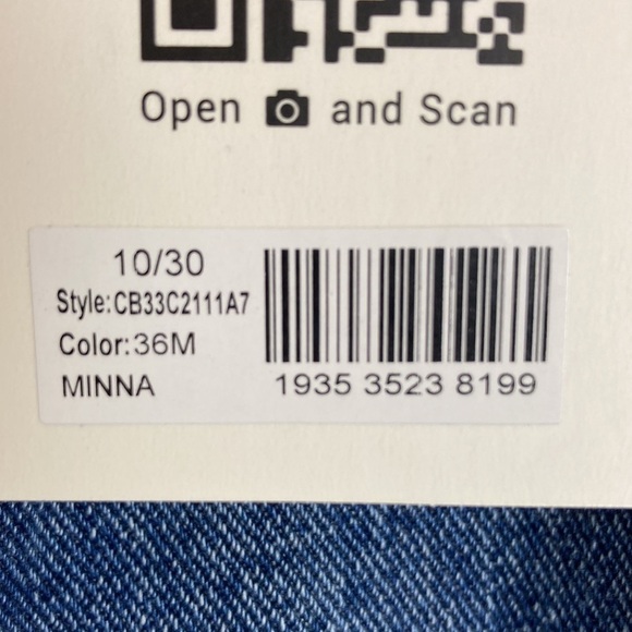 1822 DENIM NWT Minna Distressed Straight Leg Jeans No Gap Waistband Baggy Loose - Picture 6 of 16